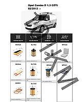 Комплект фільтрів Opel Combo D 1.3 CDTi (2012-) WIX