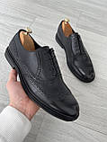Шкіряні чоловічі туфлі 40 41 43 розмір, фото 4