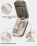 Дільник для таблеток, кишенькова таблетниця на одну комірку Easy Cutter, сіра, фото 2