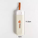 Кишенькова таблетниця, міні органайзер на 3 комірки Medicine, бежевий, фото 6