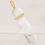 Міні кишенькова таблетниця, органайзер на 3 комірки Storage, біло-помаранчевий, фото 3