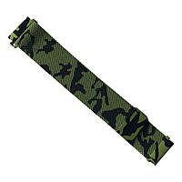 Ремінець металевий для годинника 20 мм міланська петля Camouflage green