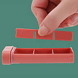 Пласка кишенькова таблетниця на 6 відділень Slider, зелений, фото 6