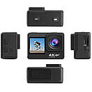 Action Camera Q60AR WiFi 4K + Пульт 2 дисплеї AuraHome, фото 2