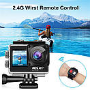 Action Camera Q60AR WiFi 4K + Пульт 2 дисплеї AuraHome, фото 3