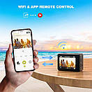 Action Camera Q60AR WiFi 4K + Пульт 2 дисплеї AuraHome, фото 4