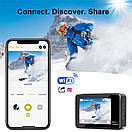 Action Camera Q60AR WiFi 4K + Пульт 2 дисплеї AuraHome, фото 7