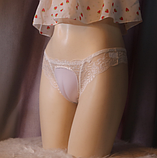Стринги вагіна труси бежеві. Накладна вагіна. Штучна вагіна, фото 2