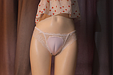Стринги вагіна труси бежеві. Накладна вагіна. Штучна вагіна, фото 5