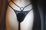 Стринги вагіна труси чорні. Накладна вагіна. Штучна вагіна, фото 5