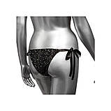 Трусики зі стразами на зав'язках чорні "Radiance Side-Tie Panties" CalExotics (розмір One size), фото 7