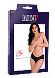 Трусики мереживні чорні з відкритим доступом "Ella" Daring Intimates (розмір S/M), фото 6