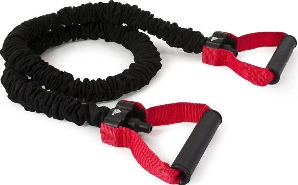 Еспандер трубчастий Adidas Power Tube чорний, червоний Уні 122 см ADTB-10603