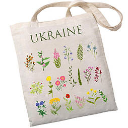 Екошопер BookOpt BK4083 Польові квіти, бежевий