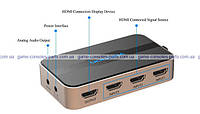 HDMI hab switch 3 в 1 + Audio (Vention) (Original)