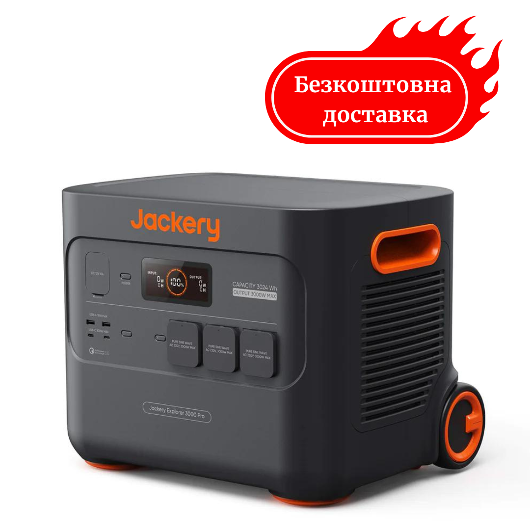 Портативна електростанція Jackery Explorer 3000 Pro 3024 Вт/год Медапаратура