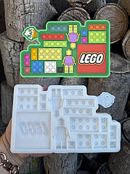 ЭКСКЛЮЗИВ! Силіконовий молд для шоколаду та ін "Набір ЛЕГО"