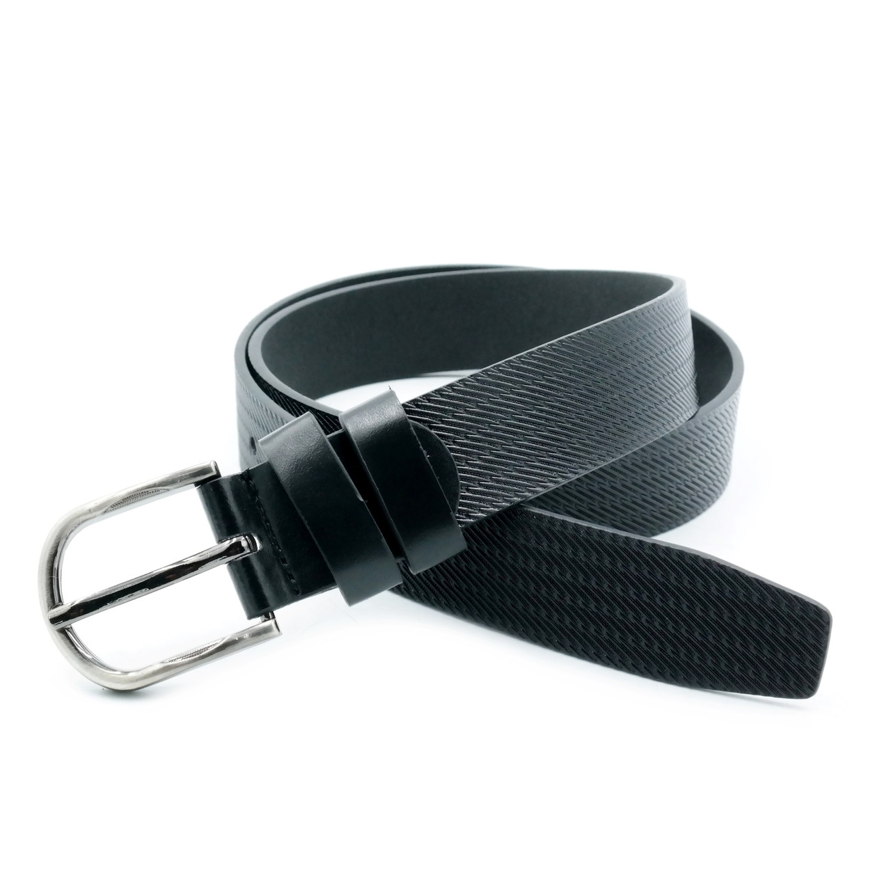 Дитячий ремінь Weatro 2,8 х 85 см Чорний dtsk-28mm-kz-014, фото 1