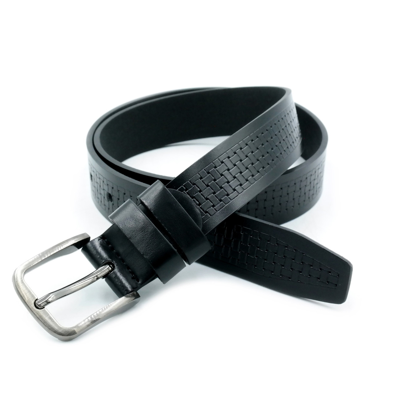 Дитячий ремінь Weatro 2,8 х 85 см Чорний dtsk-28mm-kz-021, фото 1