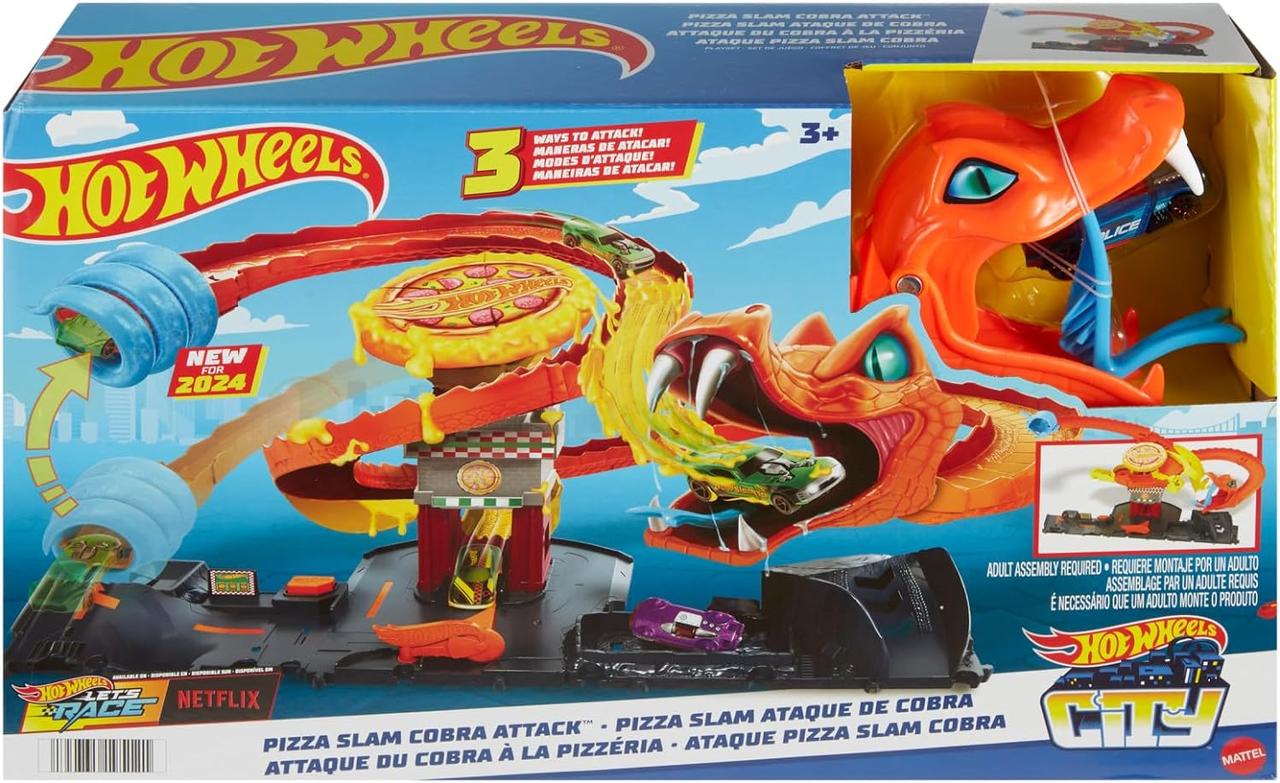 Ігровий набір Hot Wheels Pizza Slam Cobra Attack Атака Кобри HTN81