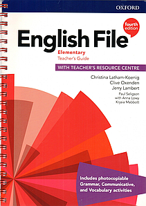English File Fourth Edition Elementary teacher's Guide with teacher's Resource Centre (Книга вчителя)