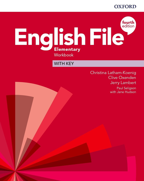 Робочий зошит English File Fourth Edition Elementary Workbook with key