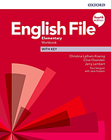 English File Fourth Edition Elementary Workbook with key (Робочий зошит - оригінал)