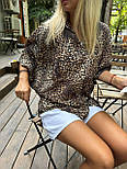 Жіноча вільна сорочка в леопардовий принт (р. 42-46) 14131070, фото 2