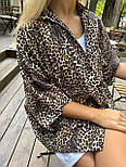 Жіноча вільна сорочка в леопардовий принт (р. 42-46) 14131070, фото 3