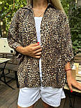 Жіноча вільна сорочка в леопардовий принт (р. 42-46) 14131070, фото 4