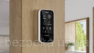 KeyPad TouchScreen біла (white) Бездротова клавіатура із сенсорним екраном для керування системою, фото 1