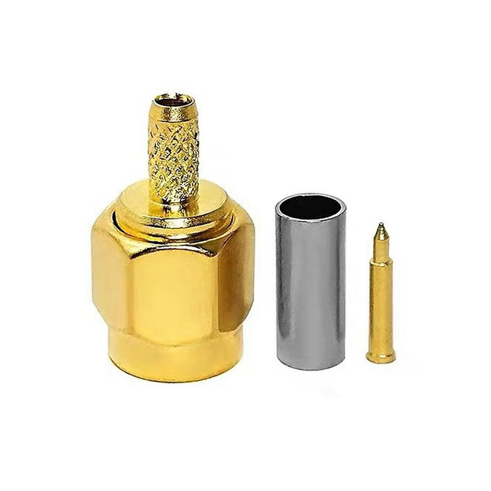 SMA-роз'єм під обтискання Unitortek SMA-RG174, SMA-male (plug) для кабелю RG174 RG316 LMR100 та подібних