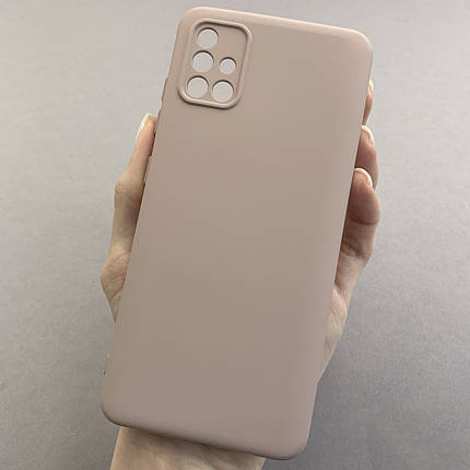 Чохол для Samsung Galaxy A51 матовий із захистом для камери чохол на телефон самсунг а51 бежевий cmr, фото 1