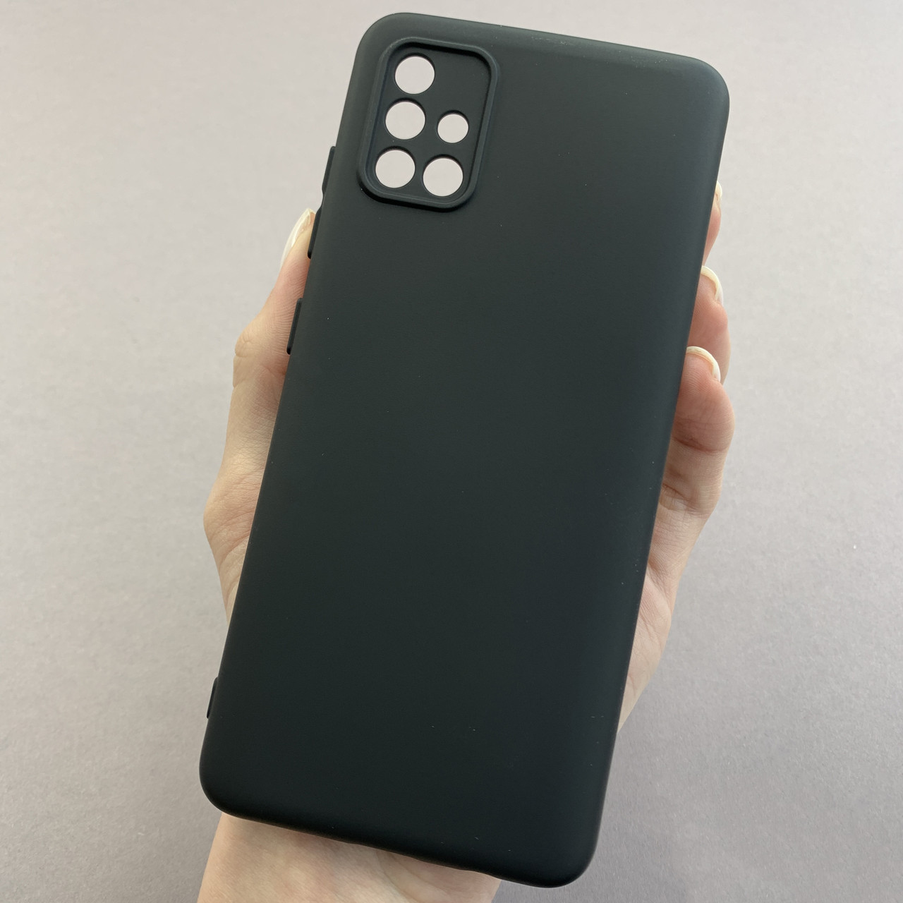 Чохол для Samsung Galaxy A51 матовий із захистом для камери чохол на телефон самсунг а51 чорний cmr