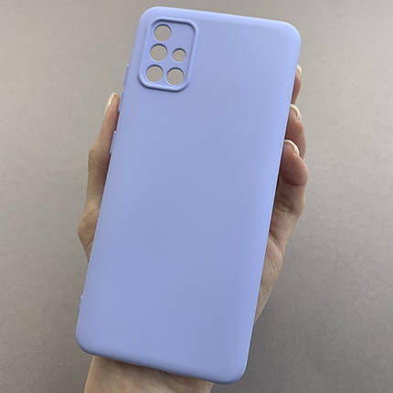 Чохол для Samsung Galaxy A51 матовий із захистом для камери чохол на телефон самсунг а51 бузковий cmr, фото 1