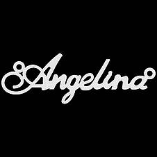 Срібне кольє з ім'ям Angelina ланцюжок з ім'ям Angelina, срібна підвіска з ім'ям Angelina, фото 3