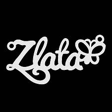 Срібне кольє з ім'ям Zlata / ланцюжок з ім'ям Zlata / срібна підвіска з ім'ям Zlata, фото 4