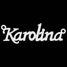 Срібне кольє з ім'ям Karolina / ланцюжок з ім'ям Karolina / срібна підвіска з ім'ям Karolina, фото 3