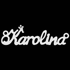 Срібне кольє з ім'ям Karolina / ланцюжок з ім'ям Karolina / срібна підвіска з ім'ям Karolina, фото 4
