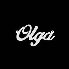 Срібне кольє з ім'ям Olga, фото 3