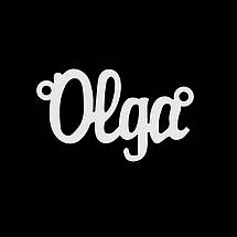 Срібне кольє з ім'ям Olga, фото 5
