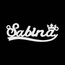 Срібне кольє з ім'ям Sabina / ланцюжок з ім'ям Sabina / срібна підвіска з ім'ям Sabina, фото 4