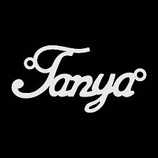 Срібне кольє з ім'ям Tanya, фото 4