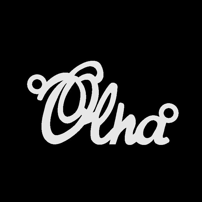 Срібне кольє з ім'ям Olha