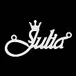 Срібне кольє з ім'ям Julia, фото 7