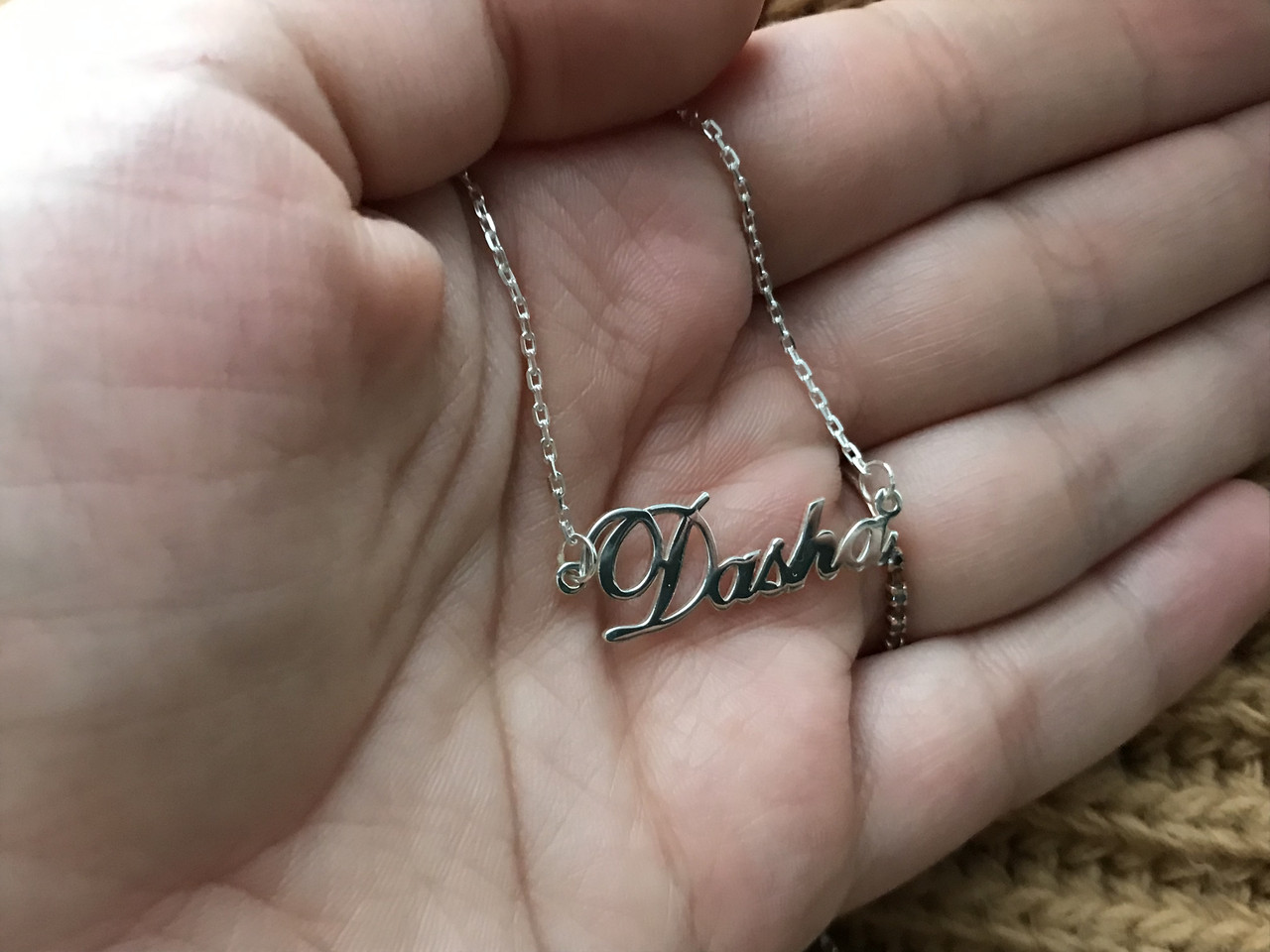 Срібне кольє з ім'ям Dasha / ланцюжок з ім'ям Dasha / срібна підвіска з ім'ям Dasha