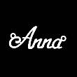 Срібне кольє з ім'ям Anna, фото 7