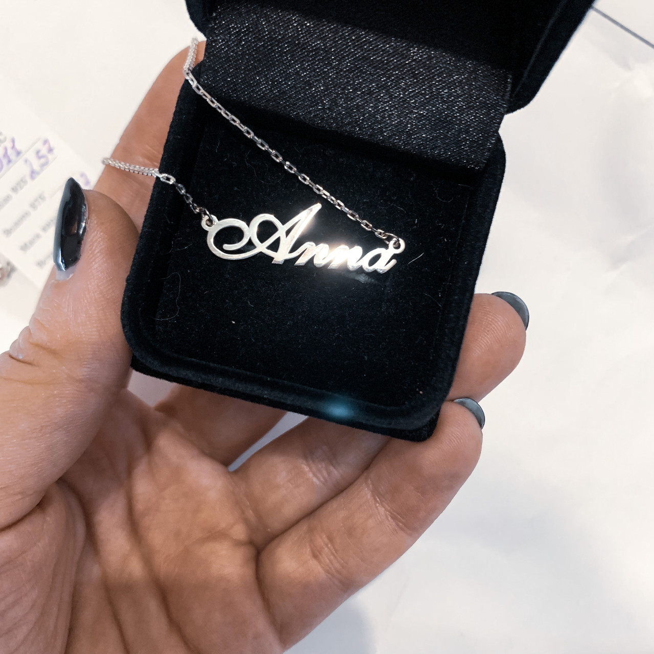 Срібне кольє з ім'ям Anna/ланцюжок з ім'ям Anna/Срібляста підвіска з ім'ям Anna