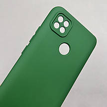 Чохол для Xiaomi Redmi 9C матовий із захистом для камери чохол на телефон сяомі редмі 9с темно-зелений cmr, фото 4