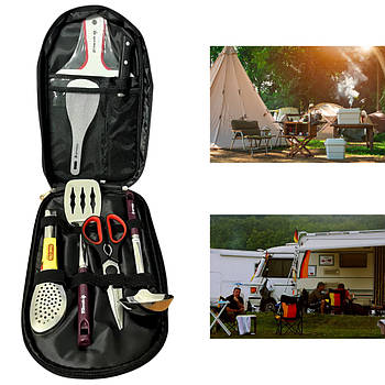 Набір посуду для кемпінгу з 7 предметів Red Maple outdoor Посуд для походів та риболовлю